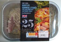 Hunters Gammon Steaks with Smoky BBQ Sauce and Cheddar Cheese