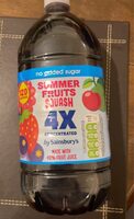 4X concentrated summer fruits squash