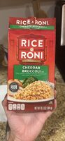 CHEDDAR BROCCOLI flavor Rice, pasta, cheddar cheese and broccoli with other natural flavors