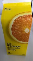 Jus d'orange fait de concentré sans pulpe pur à 100%