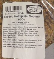 Seeded multigrain bloomer
