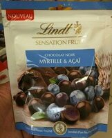 Sensation Fruit - Chocolat Noir - Myrtille & Açaï