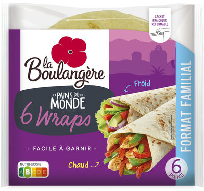 6 Pains Wraps 370g