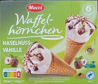Waffelhörnchen - Haselnuss-Vanille