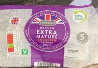 British extra mature coloured cheddar