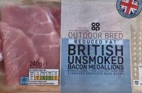 Reduced Fat British Unsmoked Bacon Medallions