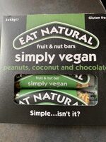 Simply Vegan Peanuts, Coconut and Chocolate Bars
