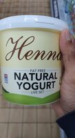 Natural live set yogurt low fat