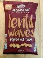 Lentil waves barbecue flavour