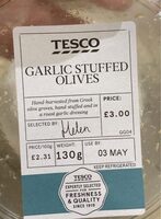 Garlic stuffed olives