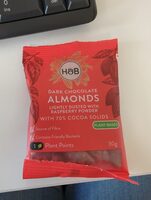 Dark Chocolate Raspberry Dusted Almonds