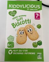 KIDDYLICIOUS Biscotti - Pomme - 120g (6x2p)