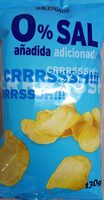 Papas 0% sal añadida